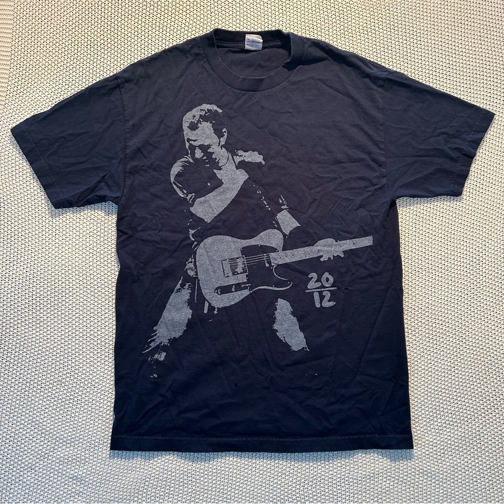 Y2K Bruce SpringSteen Wrecking Ball 2012 Band T-Shirt Size L Made In USA